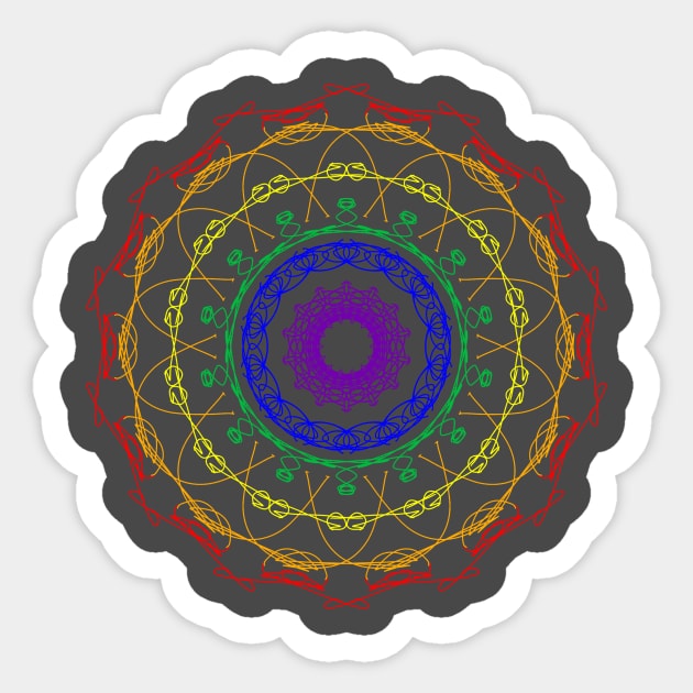 Pride Kaleidoscope Sticker by CipherArt